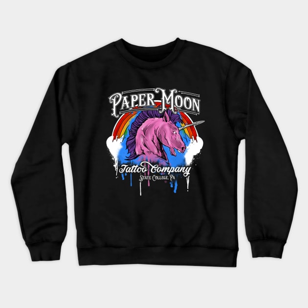 Paper Moon Tattoo Co. - U-Knee Crewneck Sweatshirt by PaperMoonTattooCo